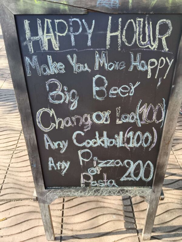 Aonang Rialto : Happy hour
Big beer 100THB