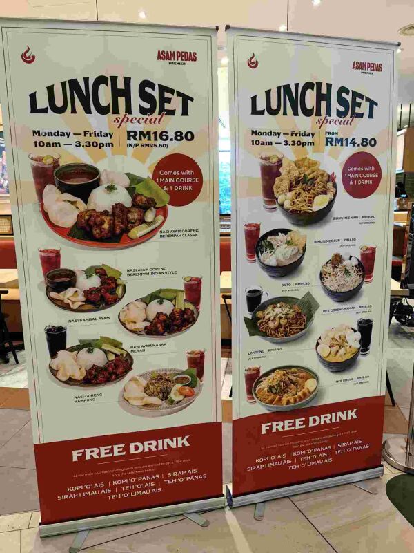 Asam Pedas Premier @ IOI City Mall : Lunch set with free drink