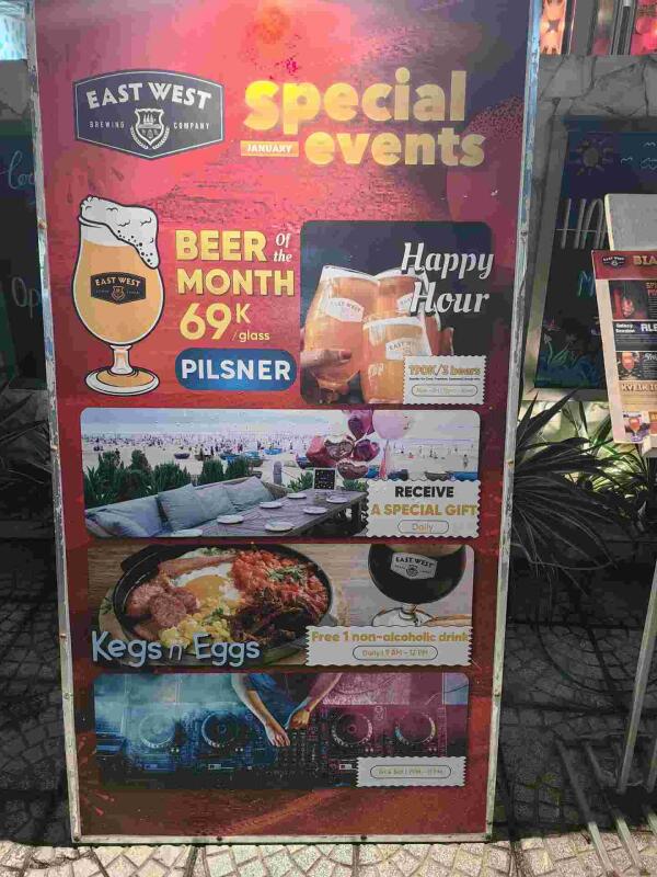 Craft Beer - East West Brewing Da Nang : Beer of the month 69k per glass