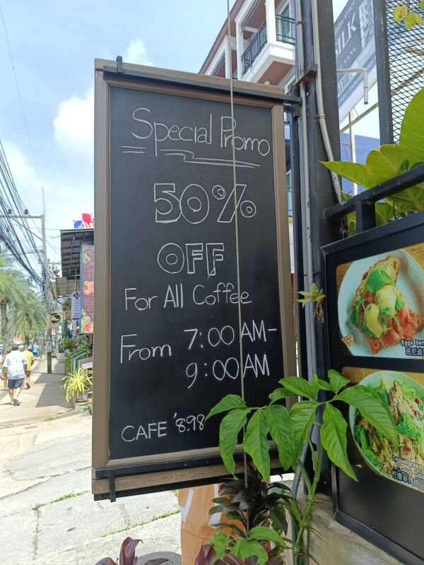 CRU Kitchen & Bar : 50% off for all coffee between 7am to 9am