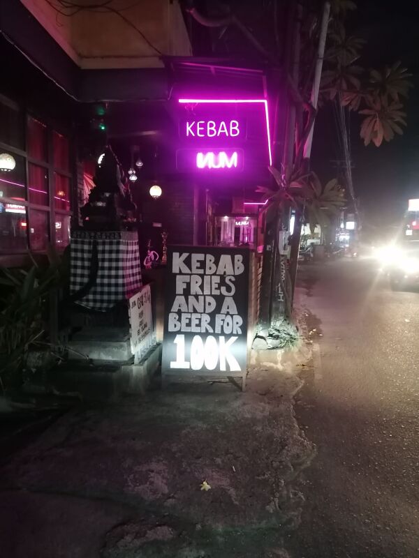 Kebab Bradda : Kebab fries and beer for 100k