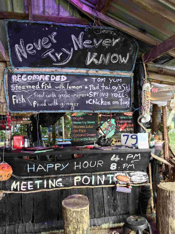 Lanta Meeting Point : Happy hour
All cocktails 79THB
All beers 79THB