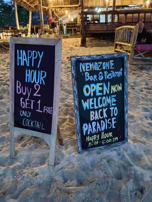 NOT Ozone Bar : Happy hour
Buy 2 get one free
Only cocktail