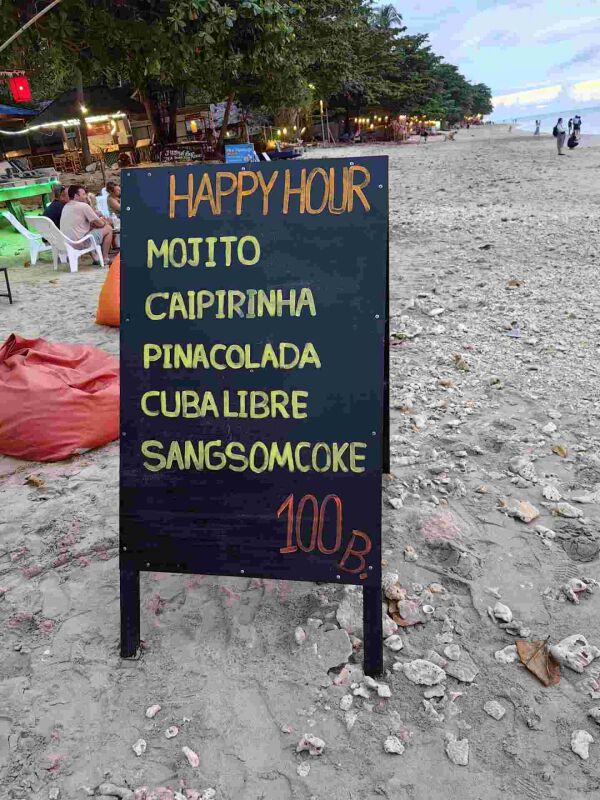 Sea Shell Resort & Restaurant : Happy hour 
Mojito 
Pina colada 
Caipirinha
Cuna Libre