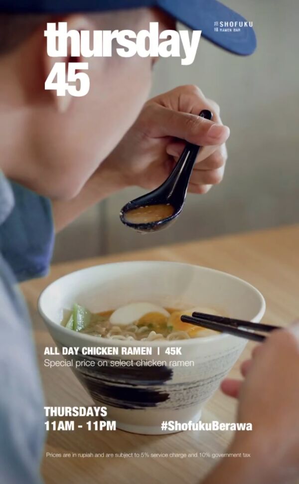 Shofuku Ramen Bar - Berawa : All day Chicken Ramen Promo