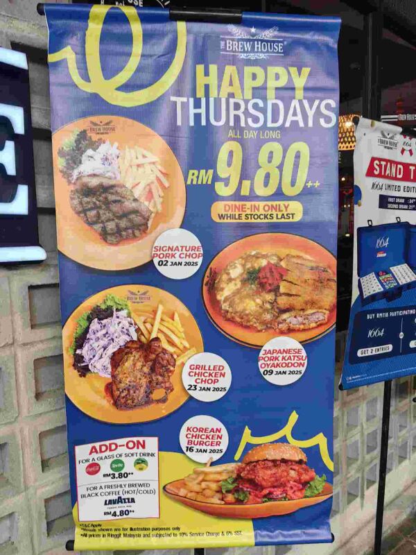 The Brew House @ Sunway 163 Mall, Mont Kiara : Happy Thursday