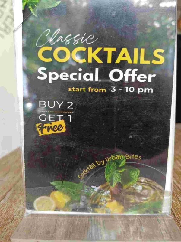 Urban Bites Cafe : Buy two get one free